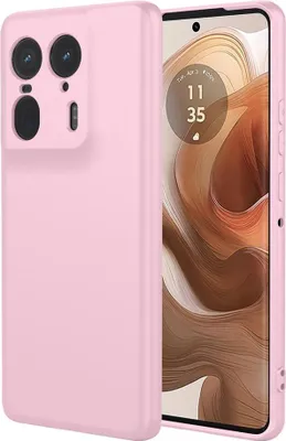 Obrázok produktu pre Puzdro pre Motorola Edge 50 Ultra - Zadný kryt Phonesta Soft Silk Silikónový - Ružová