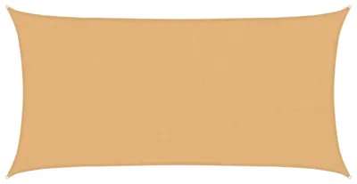 Produktbild von Rechtwinkliges HDPE Sonnensegel Sand 2x6m mit UV-Schutz, wind- und wasserdurchlässig