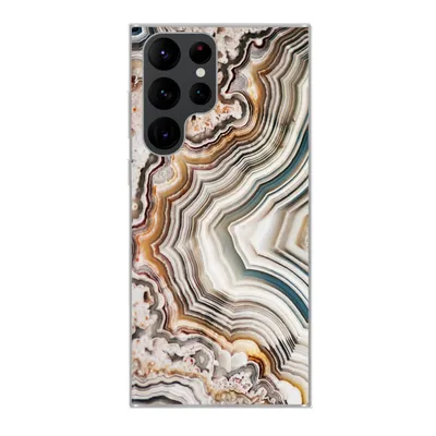 Produktbild von MuchoWow® Handyhülle Schutzhülle Hülle für Samsung Galaxy S22 Ultra Naturstein - Nahaufnahme - Muster Silikon Softcase Handy Hülle - Abbildung