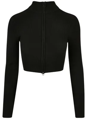 Image de Urban Classics - Veste en tricot courte pour femmes, modèle TN735 (Taille XS), couleur noire