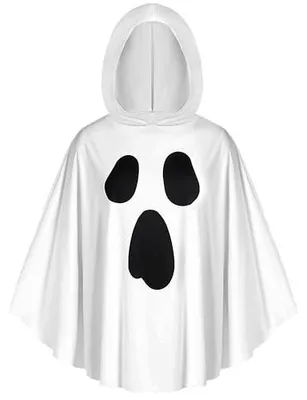 Zdjęcie produktu dla Kostium białego ducha ponczo dla kobiet halloween dorosłych