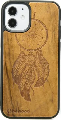Zdjęcie produktu dla Drewniane etui do iPhone'a 12 Mini DREAMCATCHER IMBUIA