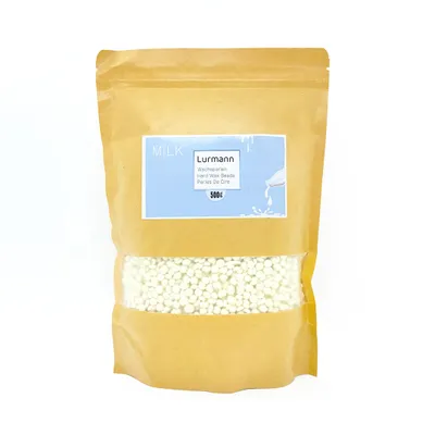 Obrázek produktu pro NEOMANN voskové perly pro depilaci voskem 450 g tvrdého vosku s vůní mléka nebo vosku pro bezbolestnou depilaci voskovými perlami - pro všechny ohřívače vosku