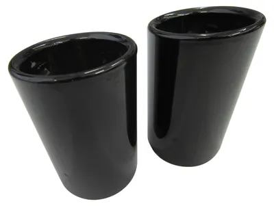 2x Premium Endrohre Schwarz Auspuff Original Qualität 66-72mm viele Fahrzeuge – Produktansicht