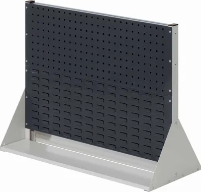 Produktbild von Kappes ®RasterPlan Stellwände doppelseitig Größe #2 - 2x Lochplatten 2x Schlitzplatten Anthrazitgrau RAL 7016