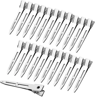 Produktbild von 45 Stück Haarspangen Silber Haarclips 5,5 cm Haarklemmen Friseur Alligator Clips Metall Haarspangen für Haarklammern Damen Spangen Friseursalon Mädchen Haarstyling DIY