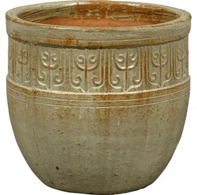 Produktbild von Pflanztopf FloraSelf Keramik glasiert Ø 36 cm H 32 cm creme