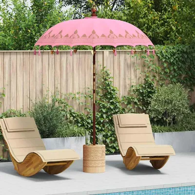 Obrázek produktu pro vidaXL Balijský slunečník růžový 185 x 185 x 260 cm