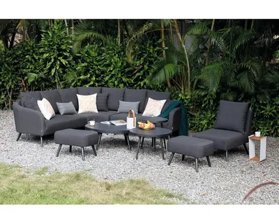 Obrázok produktu pre Záhradný set hliníková MELIA LIKA-TEX® antracitová