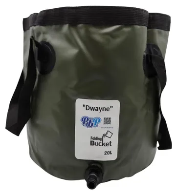 Image de Seau pliable de 20 litres avec raccord pour tuyau