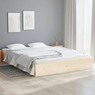 Immagine prodotto di The Living Store Letto in legno massiccio 135x190 cm