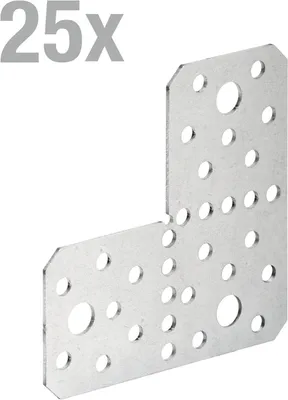 Zdjęcie produktu dla Złącze trójnikowe Alberts, stal ocynkowana metodą Sendzimir, 85 x 85 x 1,5 mm, zestaw 25 sztuk