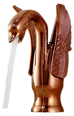 Produktbild von Antiker Wasserhahn aus Kupfer für Badezimmer und Waschbecken, Retro-Design in Roségold