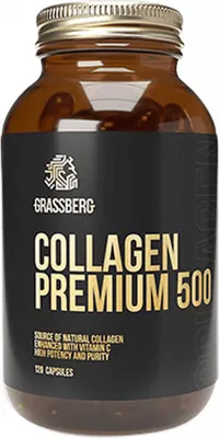 Produktbild von Grassberg Collagen Premium 500 (120 Caps) Unflavoured - Eiweie - Kollagen