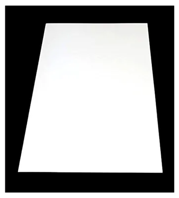 Produktbild von ABS Kunststoffplatte in Weiß - Abmessungen 1000x490mm, Stärke 2mm, einseitige Schutzfolie