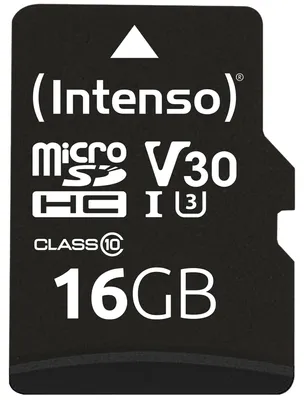 Immagine prodotto di Intenso 3433470 memoria flash 16 GB MicroSDHC UHS-I Classe 10