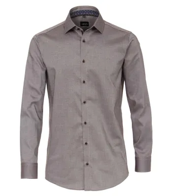 Produktbild von Venti - Modern Fit - Herren Langarm Hemd (103522000), Größe:38, Farbe:Braun (200)