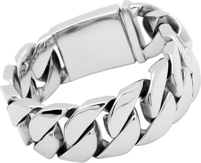 Produktbild von Massives Armband silber aus Edelstahl B5167