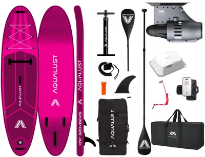 Produktbild von AQUALUST 10.6 SUP BOARD 320 cm Set mit Aqua Marina BlueDrive S Motor bis 170 kg
