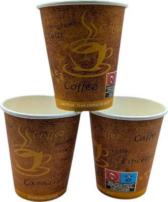 Produktbild von 1000 Coffee to go Becher "Espresso Gold" 200 ml Ø 80 x 85 mm – Kaffeebecher