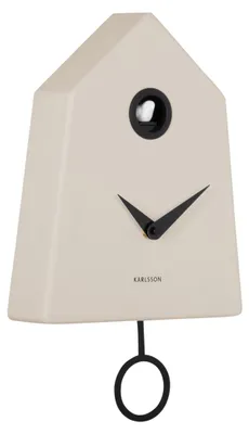 Produktbild von WANDUHR Grafico Cuckoo - Grau - 7,4/21,5/35,5 cm