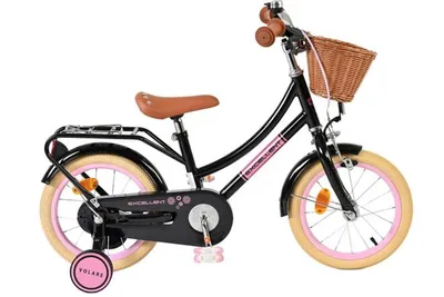 Produktbild von Volare Excellent Kinderfahrrad - Mädchen - 14 Zoll - Schwarz