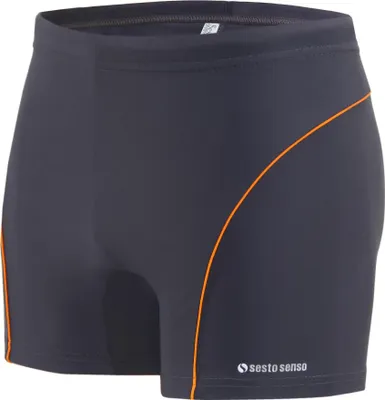 Produktbild von Sesto Senso Herren Badehose Sportlich wasserdicht zum Schwimmen enganliegende Bademode Größe M Grau