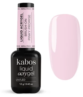 Produktbild von Kabos Liquid Acrygel Brush-On UV/LED Pinky Promise 12g | Acrylgel für Nägel