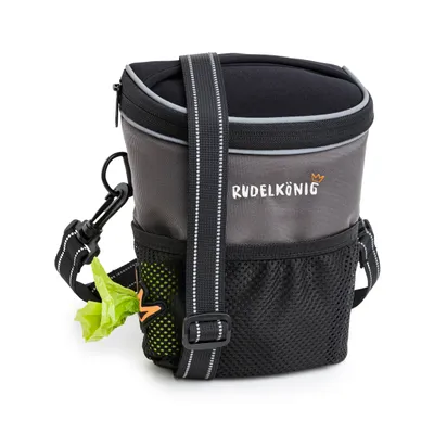Produktbild von RUDELKÖNIG Leckerlietasche grau – Praktische Futtertasche für Hundetraining & Gassi