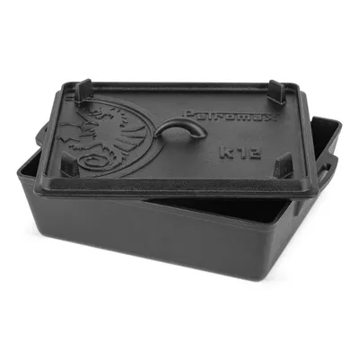 Produktbild von Petromax Kastenform K12 mit Deckel Gusseisen Cocotte Schmortopf BBQ Topf
