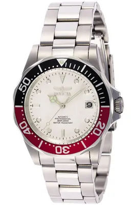 Immagine prodotto di Invicta Pro Diver 9404 Orologio da Uomo - Movimento Automatico - Acciaio Inossidabile con Quadrante Bianco - 40 mm