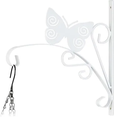 Image de Support pour fleurs ou plantes - 30 x 295 x 2 cm - Pour l'intérieur et l'extérieur - Blanc - Support à fleurs - Acier inoxydable