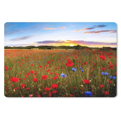 Produktbild von MuchoWow® Mauspad Mousepad Blumen - Sonnenuntergang - Farben 27x18 cm - Mousepads - Maus Mat - Pad - Mausunterlage - Büroartikel - Desk Matten