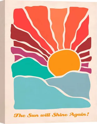 Zdjęcie produktu dla Leinwandbilder, Motivational - Atelier Deco - Słońce znów zaświeci - 70x50 cm