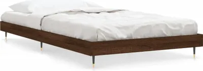 Obrázok produktu pre vidaXL Rám postele bez matraca hnedý dub 100x200 cm materiál na báze dreva