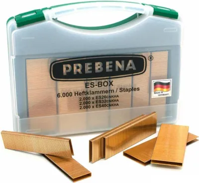 Produktbild von PREBENA ES-BOX Heftklammern verzinkt geharzt