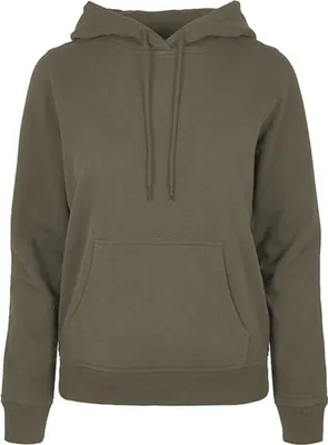 Produktbild von Build Your Brand Basic BB007 | LadiesŽ Basic Hoody Regular Fit Kängurutasche - Farbe: Olive - Größe: L
