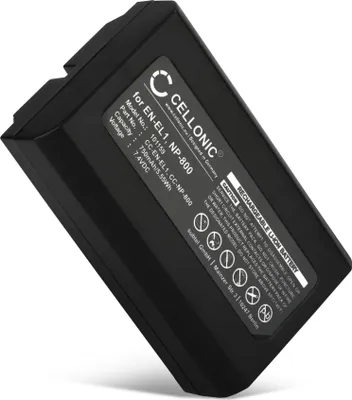 Image de CELLONIC 1x Batterie pour Appareil photo Compatible avec Nikon Coolpix 5000, Coolpix 5700, Coolpix 4500, EN-EL1 - (750mAh, 7.4V)