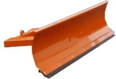 Produktbild von Räumschild Schneeschild Schneeschieber für Gabelstapler 90° Orange 200 x 40 cm