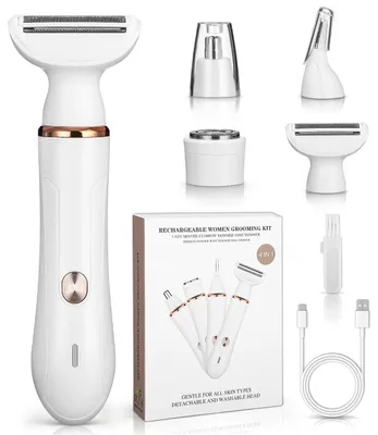 Produktbild von Rasierer Damen 4-in-1 Intimrasierer für Frauen Nasenhaartrimmer Frauen