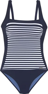 Produktbild von LASCANA Badeanzug Myst marine-weiß Größe 42 Cup F