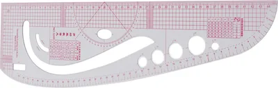 Produktbild von 3245 Schneiderlineal, hochpräzise, ​​transparenter Körper, professioneller Kunststoff, multifunktional für Kostümdesign
