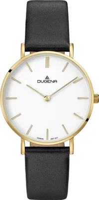 Produktbild von Dugena 4460746 Damen-Armbanduhr, Edelstahl-Gehäuse, Leder-Armband