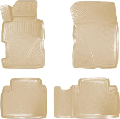 Obrázek produktu pro 2000-2005 Honda Civic Podlahové rohože přizpůsobitelné TPE béžové 4 ks