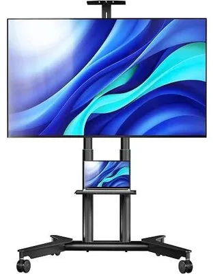 Zdjęcie produktu dla Stojak mobilny na telewizor 43 75 cali wózek TV kółkach vesa 600X400