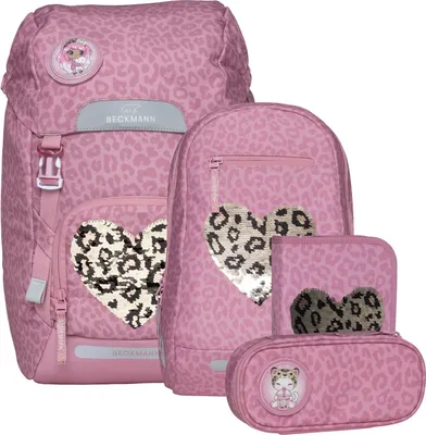 Produktbild von Beckmann Classic Maxi 28 L Schulrucksack Set 5-tlg. Furry