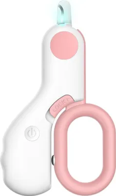 Produktbild von Haustier Hund Katze Nagelknipser, Hund Nagel Trimmer für kleine Tiere mit LED, geeignet für winzige Hund Katze Kaninchen Vogel Welpen Kätzchen Rosa
