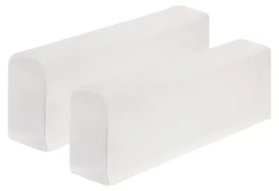 Productafbeelding van 2 Stuks Rekbare Armleuninghoezen, Zachte Stoelhoezen, Wit