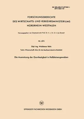 Obrázok produktu pre Die Ausnutzung der Garnfestigkeit in Halbleinengeweben
