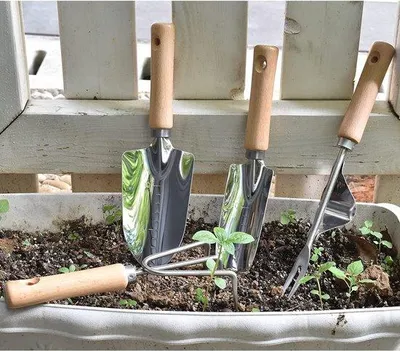 Obrázek produktu pro Sada zahradního nářadí ze dřeva